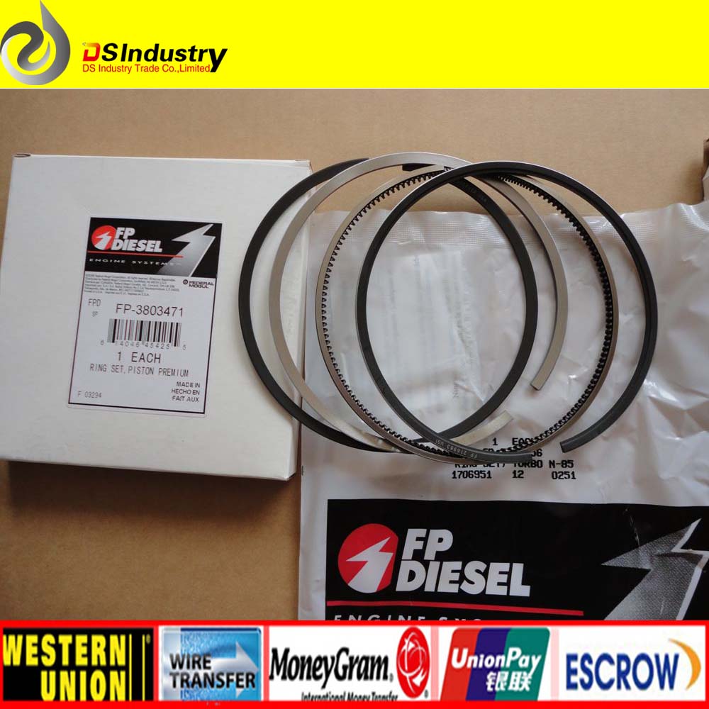 Pistone Anelli Set Per Cummins NT855 NTA855 3803471 3801755